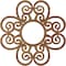 Ekena Millwork Cohen Wood Fretwork Pierced Ceiling Medallion, Walnut, 24"OD x 8 1/4"ID x 3/8"T CMWP24X24X0375COWA - alternate 2